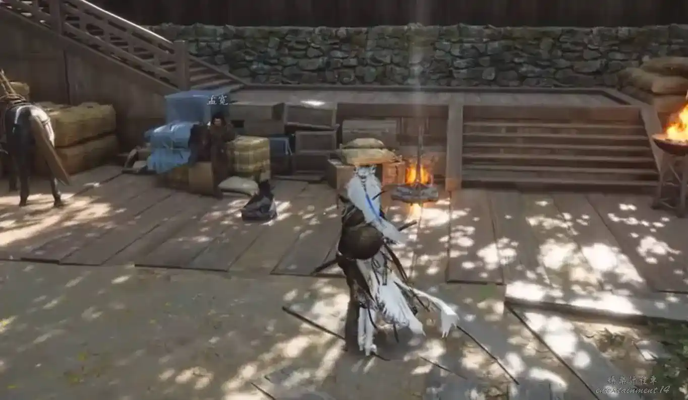 Character approaching the Tianyake route NPC in Bujian Mountain