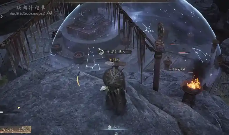 Older Chinese-client combat frame showing several enemies near a Tai Chi throw setup