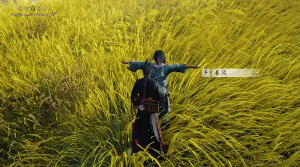 Player using the Scarecrow action after speaking with Cui Feng